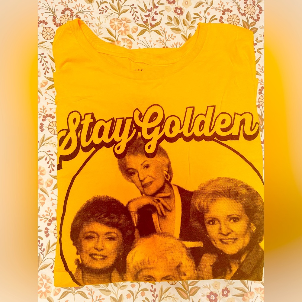 Golden Girls Tee T-shirt “Stay Golden” L Large NWOT